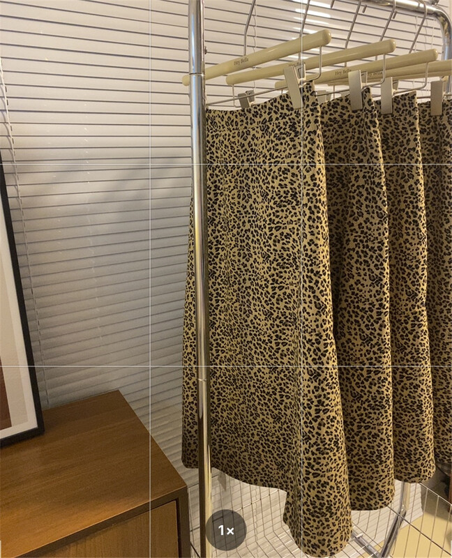 New year in early spring! [hey Bella] leopard print lady skirt b3069\ll