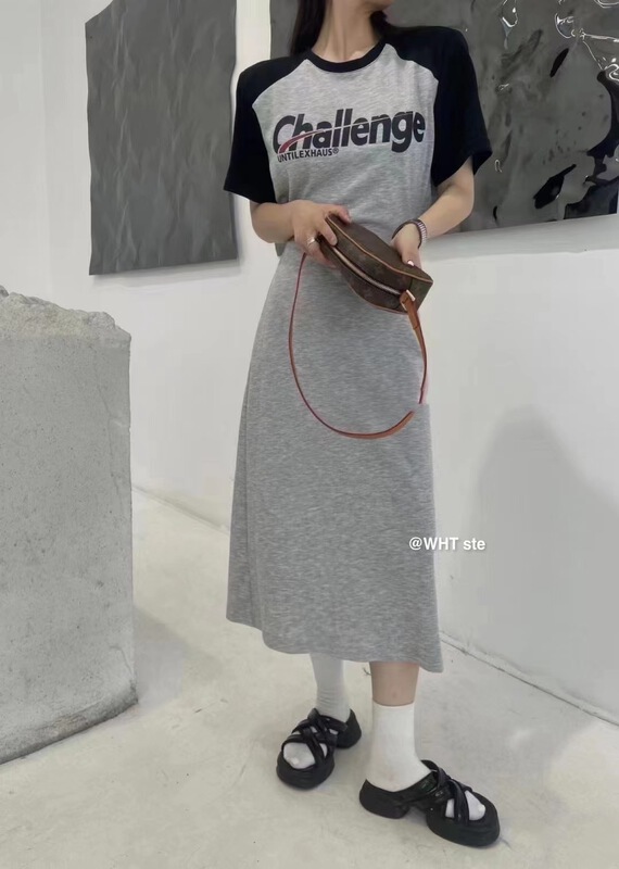 [wht] backless lettered print dress 5075\wtt