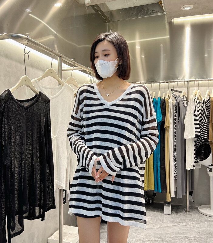 [akxk] loose comfortable Pullover sunscreen shirt 5882\l