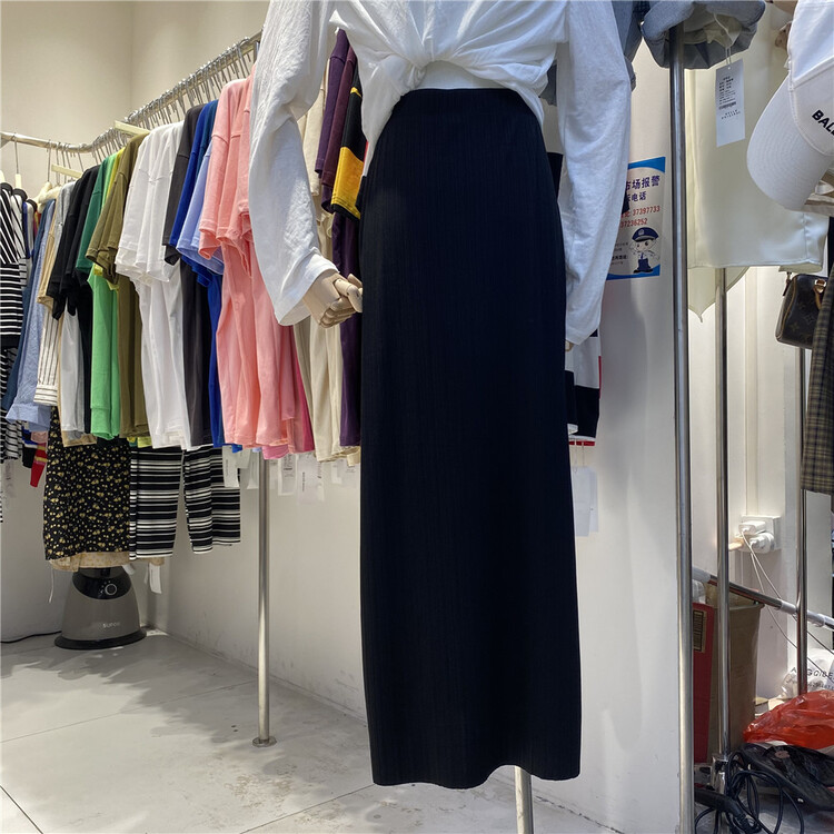 [Hello] casual simple thin solid color skirt 9833\xyy