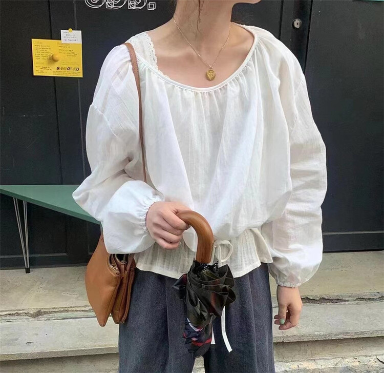 [h-xl] net comfortable Korean shirt 3630\ll