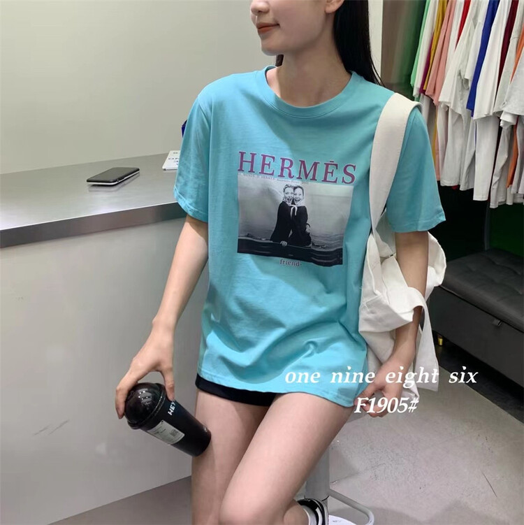 [1986] personalized loose and versatile printed short sleeve T-shirt 1905\xyy