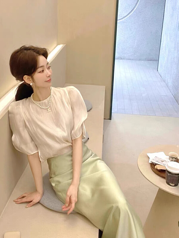 [jun.t] Western fashion and advanced sense + lady texture skirt suit 6070\pcz