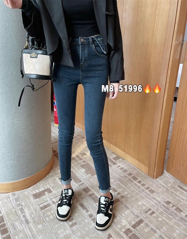 Original price 84.60! [M8 denim] high waist slim cropped jeans mly51996\lsl