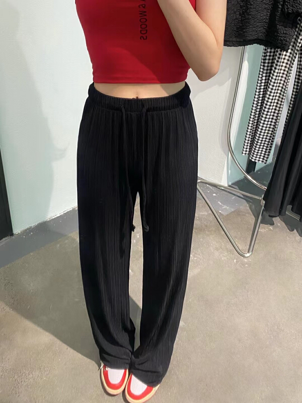 [Lala] Elastic Waist Wide Leg versatile casual pants 3103 \wtt