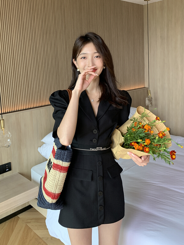 【 ZY 】 short sleeve short skirt suit suit suit suit slim 68550\ozq