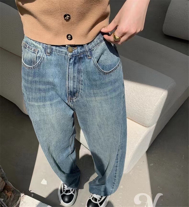 [MS studio] Vintage loose and simple straight jeans 5378\pcz