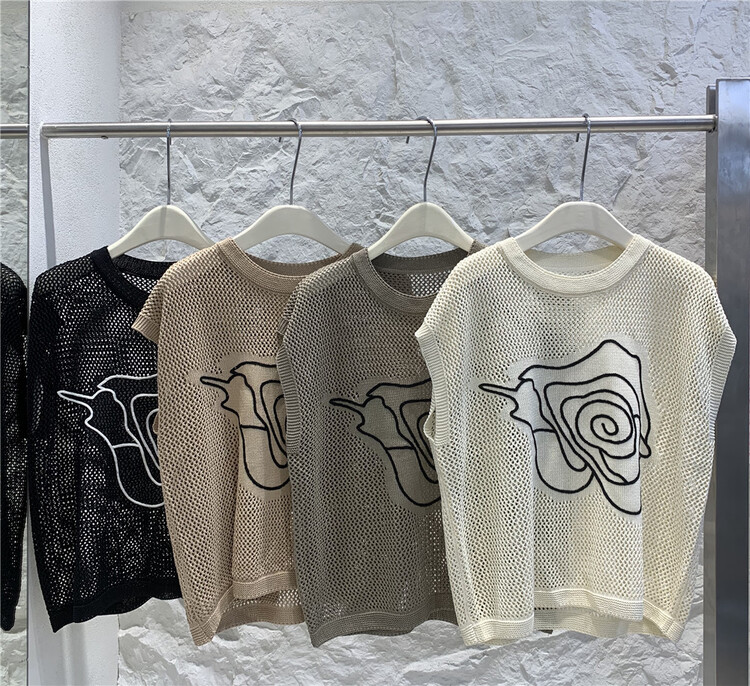 [jeans] round neck light mature fashion vest / sling e249\lsw
