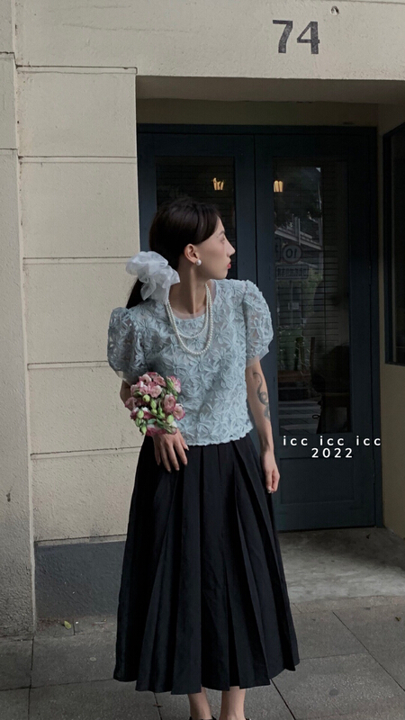 [ICC] stereoscopic heavy industry jacquard shirt 8295\pcz