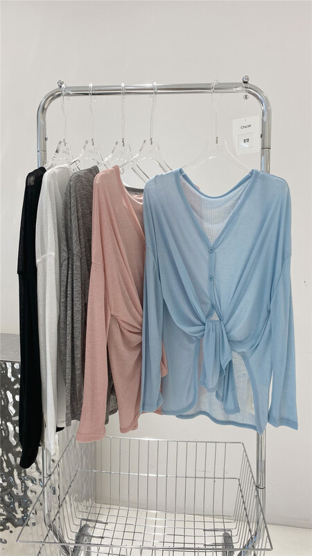 [2/2chicw] solid color versatile Korean sunscreen shirt 889\pcz