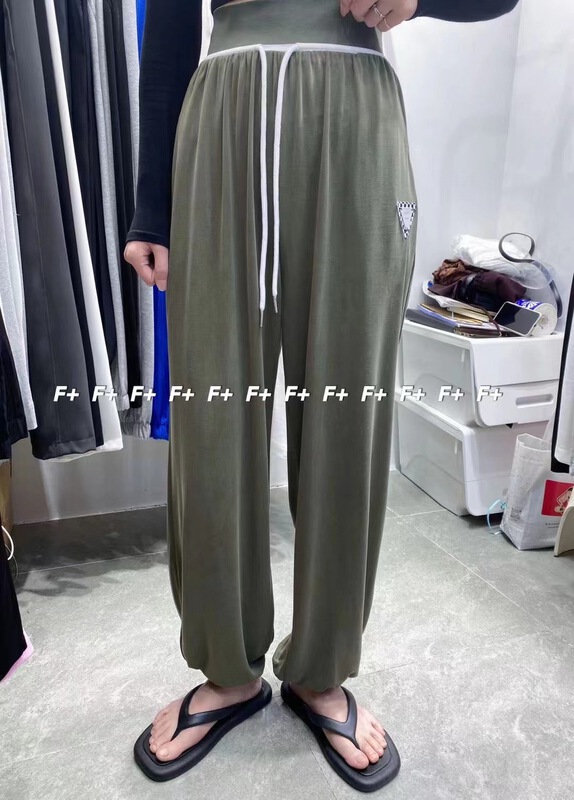 【F】 Triangle label legging casual pants 1387\hbx