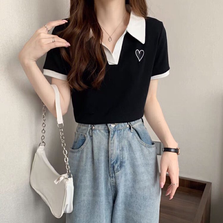 [Ziyi family] simple basic versatile short sleeve T-shirt ys3-022\wtt