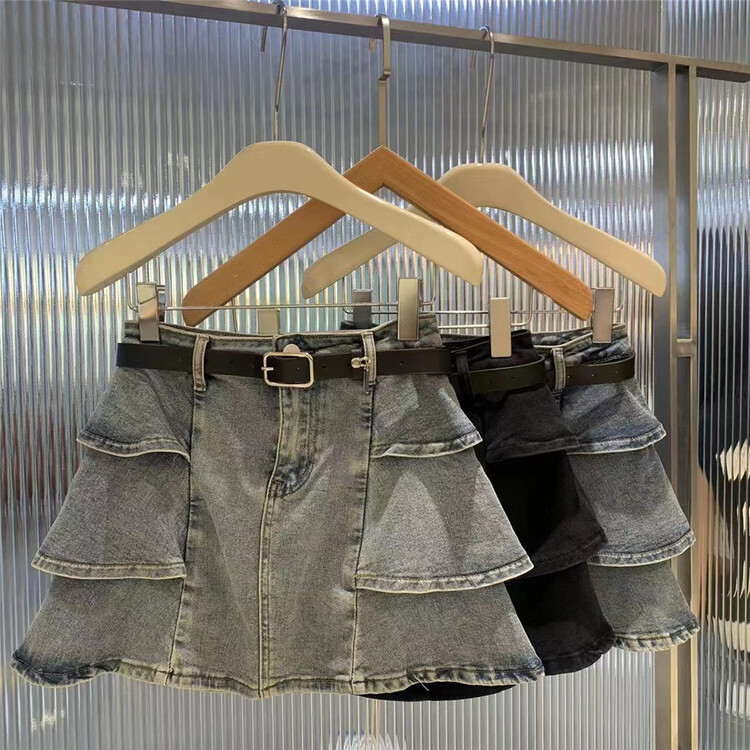 [o not 1] Korean retro slim skirt (with waist rope) w839\lsw