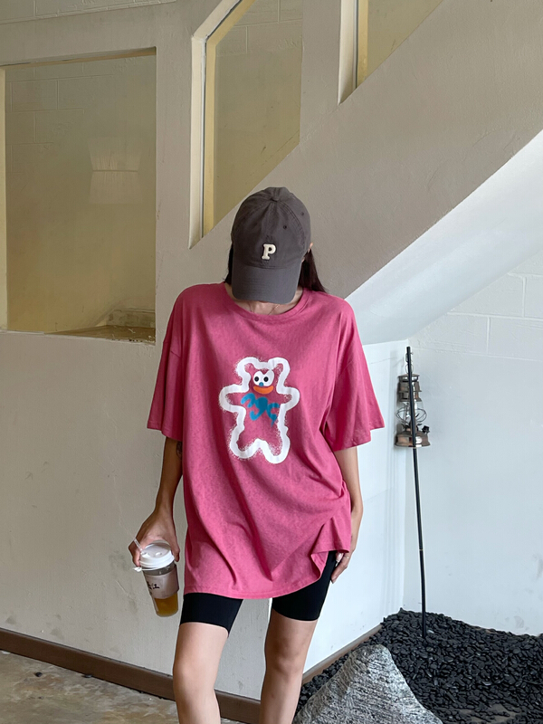 [misu Mizu] casual loose Pullover short sleeve T-shirt 6635\ll
