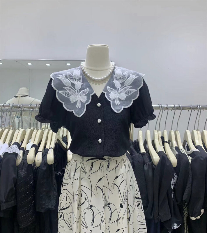 [u.me] Korean version lady baby collar shirt ys1-58001\hjy