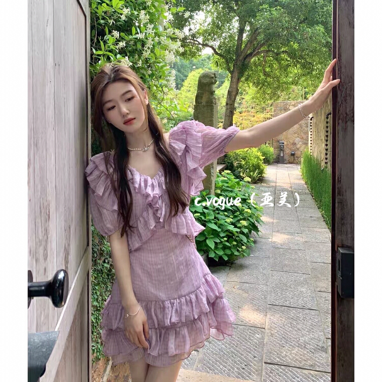 [c.vogue] Korean soft ear thin dress 39110\pcz