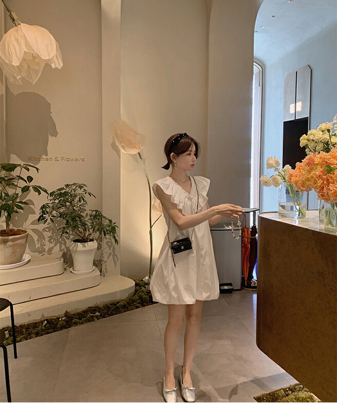 [baerman] Western layered Ruffle Dress ys1-8469\hbx