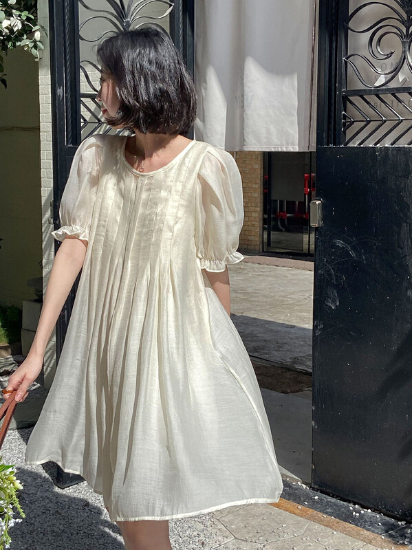 [secondtime] small fresh bubble sleeve dress 5283\xj