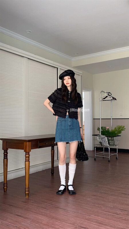 [Moses queen] fresh and simple short shirt 50313\xyy