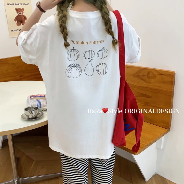 [rara] small fresh loose Vintage short sleeve T-shirt 79136\lsl