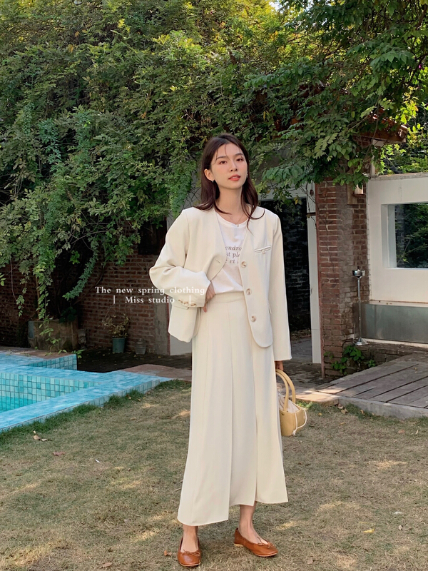 New year in early spring! 【 miss miss miss home 】 Korean version collarless suit (suit only) ys1-6l008\zsy