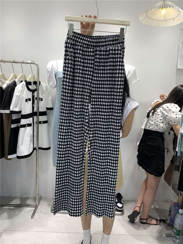 [13c.studio] comfortable Plaid versatile casual pants 8578\pcz