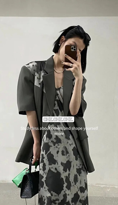 [c.h.z] temperament fashion suit + minority suspender dress suit 80098\wtt
