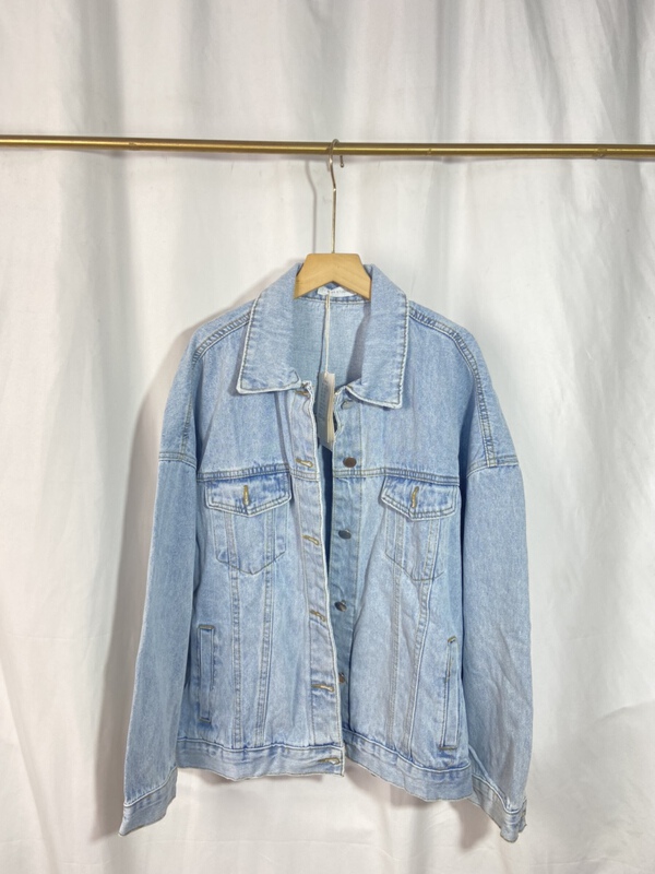 [Yi show shop] minimalist loose denim jacket 1478\cl