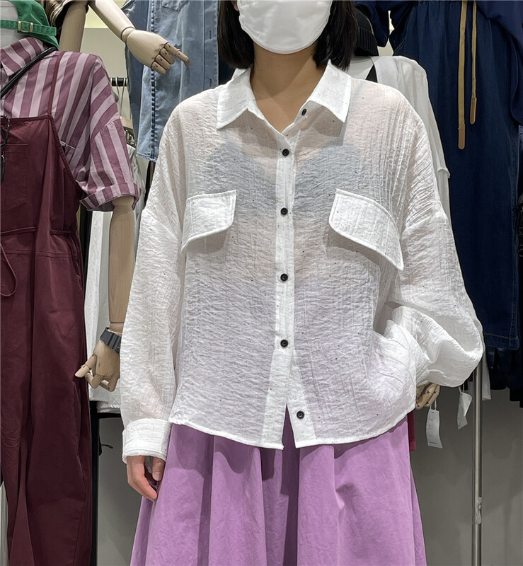 [original by hnhl] Korean single breasted comfortable shirt 17892\l