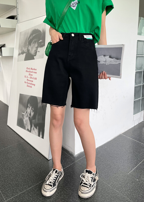 [en Xier] slim, versatile and comfortable Korean denim shorts k1869-1\l