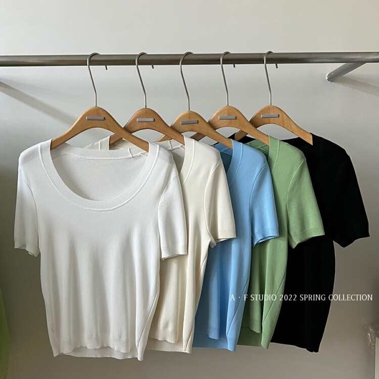 Original price: 62.04! New year in early spring! [AF] Korean slim fit versatile T-shirt 99038\xyy