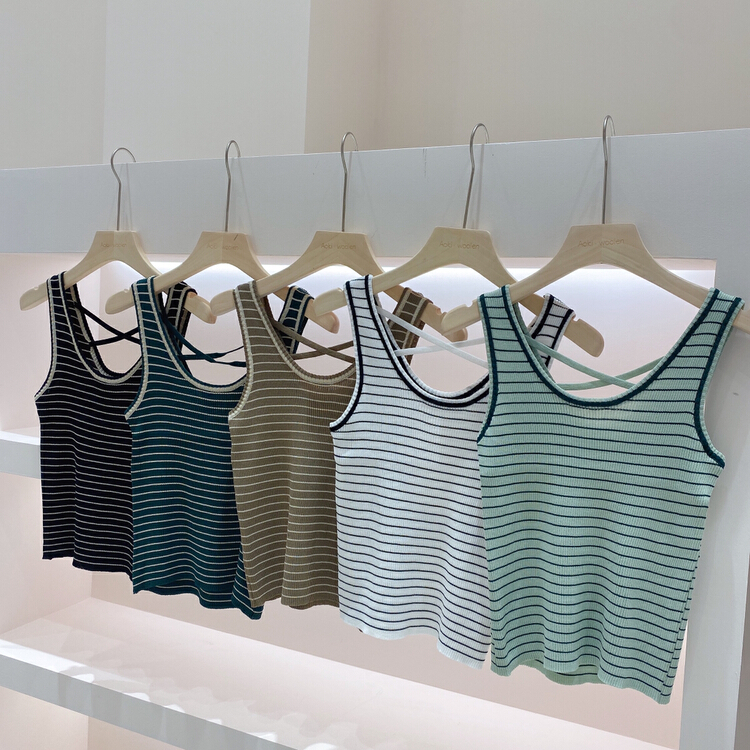 [huole] stripe fashion versatile vest / sling 053\wtt