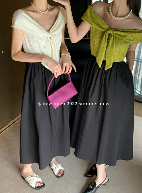 [new open] French temperament fake two piece dress cl22860\zxx