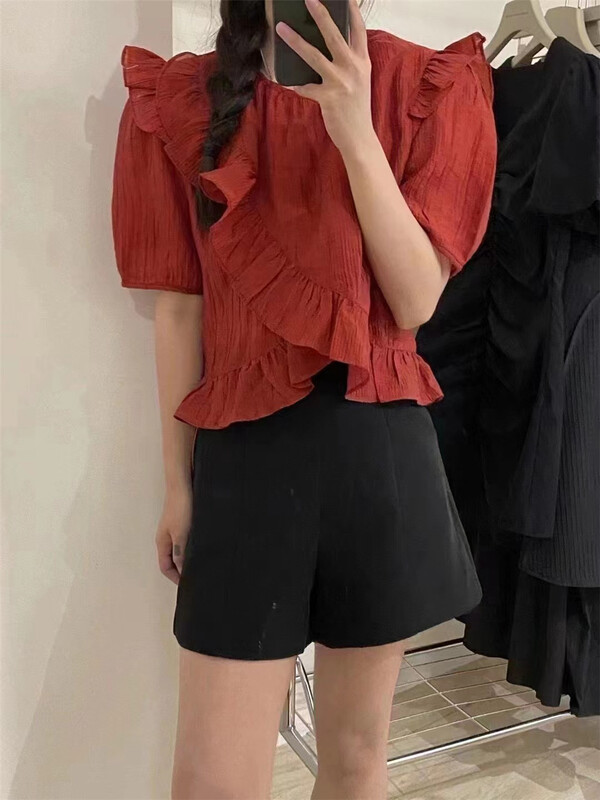 [Dachuan] leisure simple loose lace blouse 6819\xyy