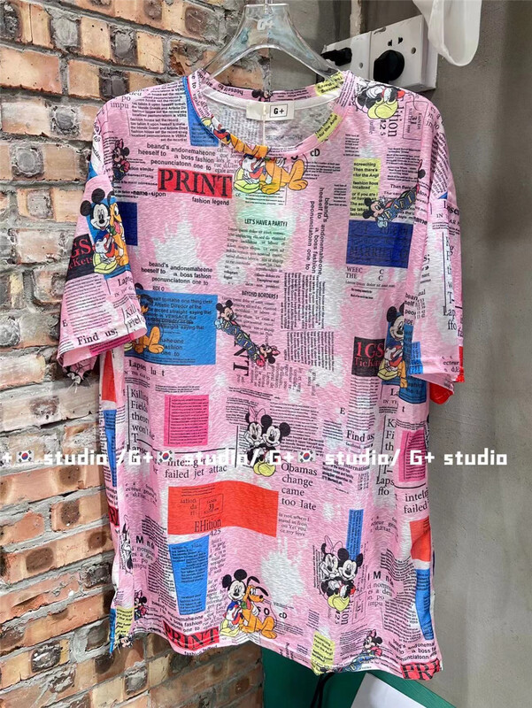 [g+] sunscreen Pullover cartoon short sleeve T-shirt 1193\wtt