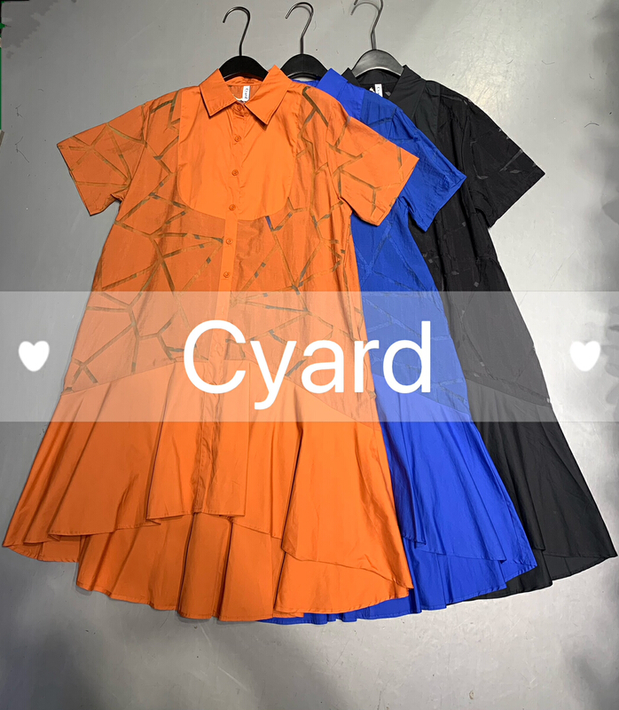 [cyard] Korean version hollow out perspective minority design long dress 6032\l