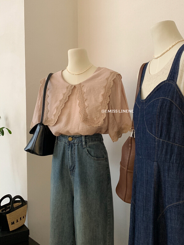 [Imiss] Korean version soft and versatile shirt cx6321\lsw