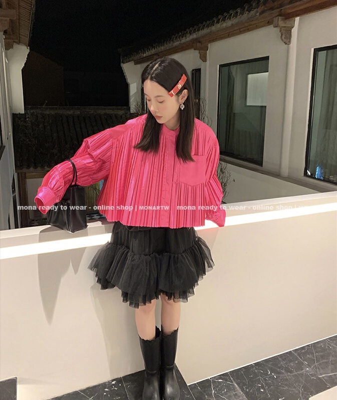 【N】 Sweet mesh puffy skirt 0962\t