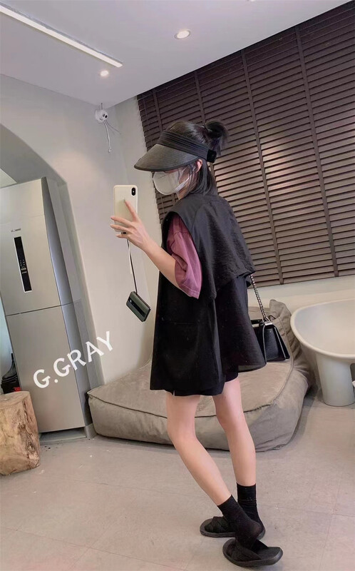 [Xiaodong home] single breasted V-neck comfortable vest (only selling vest) 1155\l