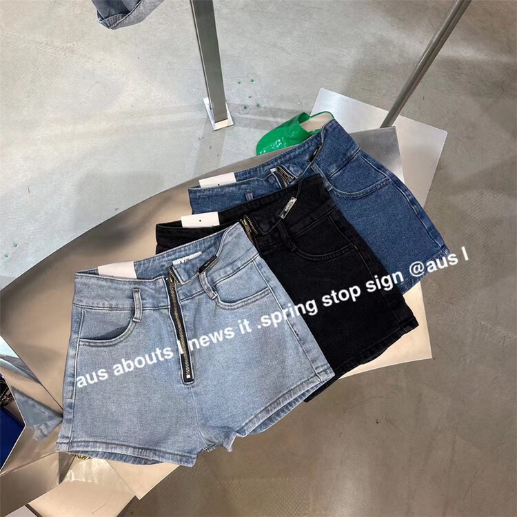 New in early summer! [aus] fashion retro simple skinny denim shorts g519\lsw