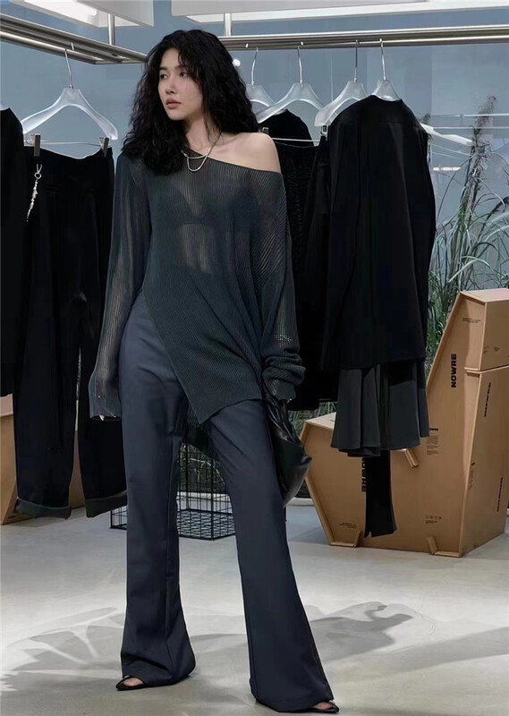 [Yan Zhen] Korean version high waist and thin versatile pants 5725 \pcz