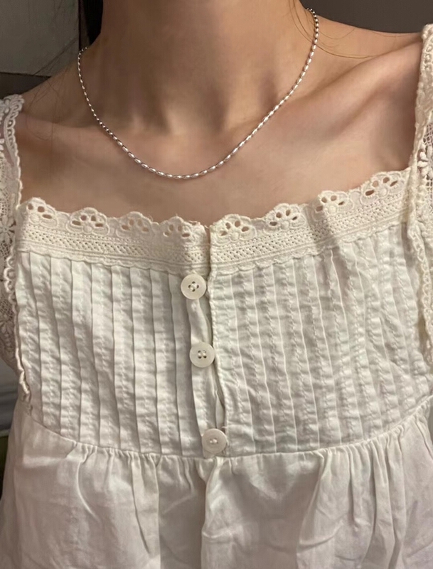 [inside] French elegant, simple and versatile superimposed rice bead short necklace x3250\zxl
