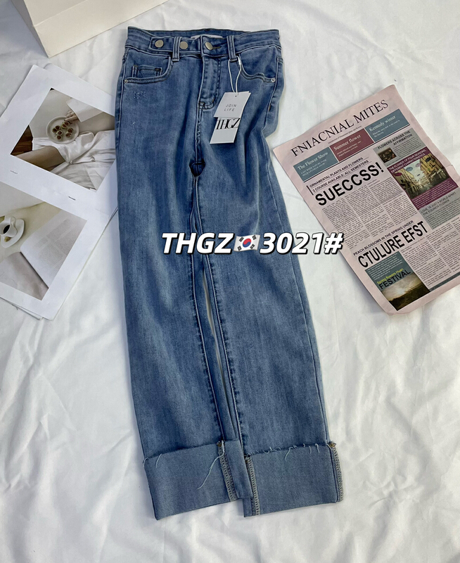 [thgz] Korean personalized loose fit jeans 3021-5\ll