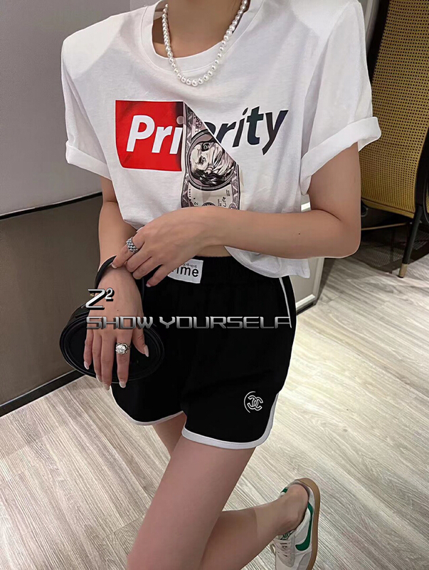 [Z2] USD luminous alphabet short short sleeve T-shirt 1058\wtt