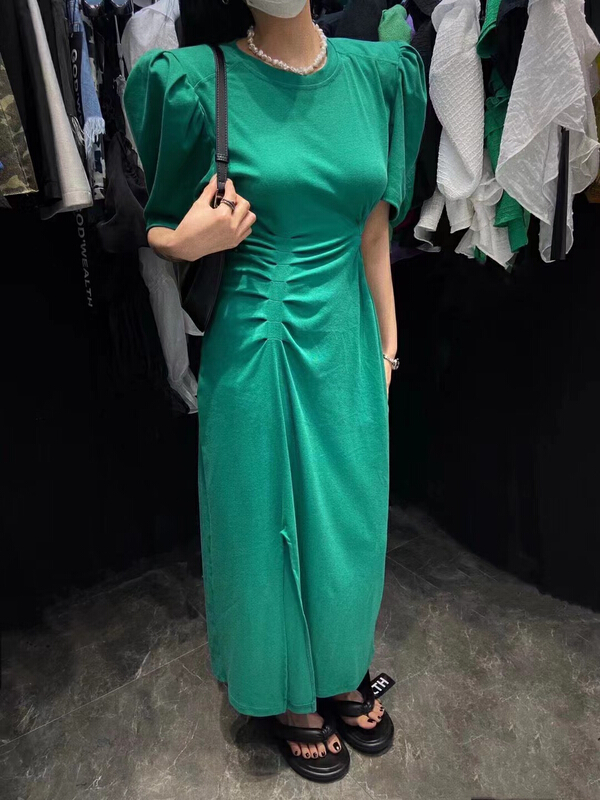 [mi ni] advanced shoulder pad and waist length dress (dress only) 1140\pcz