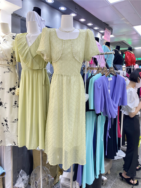[December] Korean lady square neck dress ys1-1333\hjy