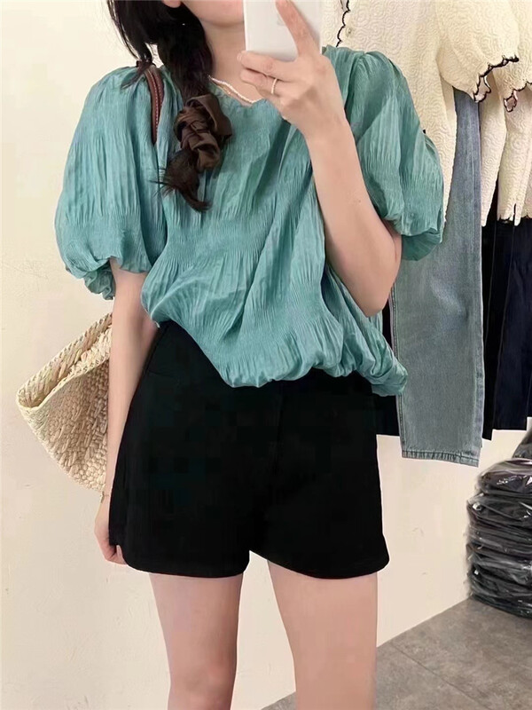 [OIT] Korean style simple temperament shirt 9188\hbx