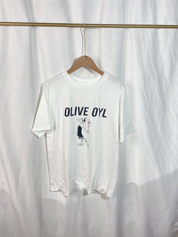 [Yi show shop] letter printed lazy short sleeve T-shirt 1389\cl
