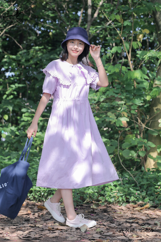 [original three plain clothes] simple literature and art Fansen dress 25860