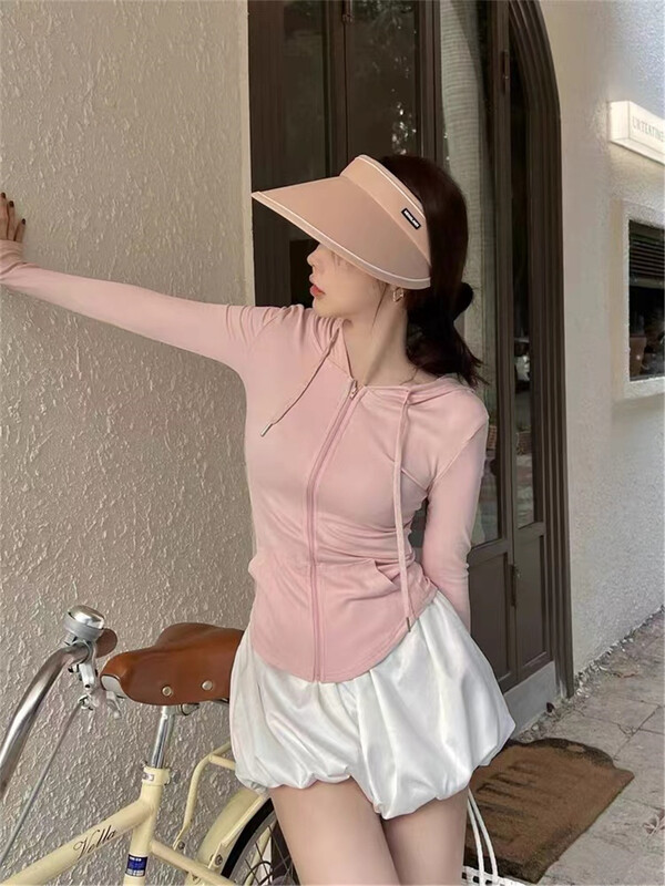 [1to3] fashion hooded breathable versatile sunscreen shirt 8122\lsw